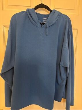 Nike Blue Hooded Sweatshirt - Casual Yoga 2X Pullover